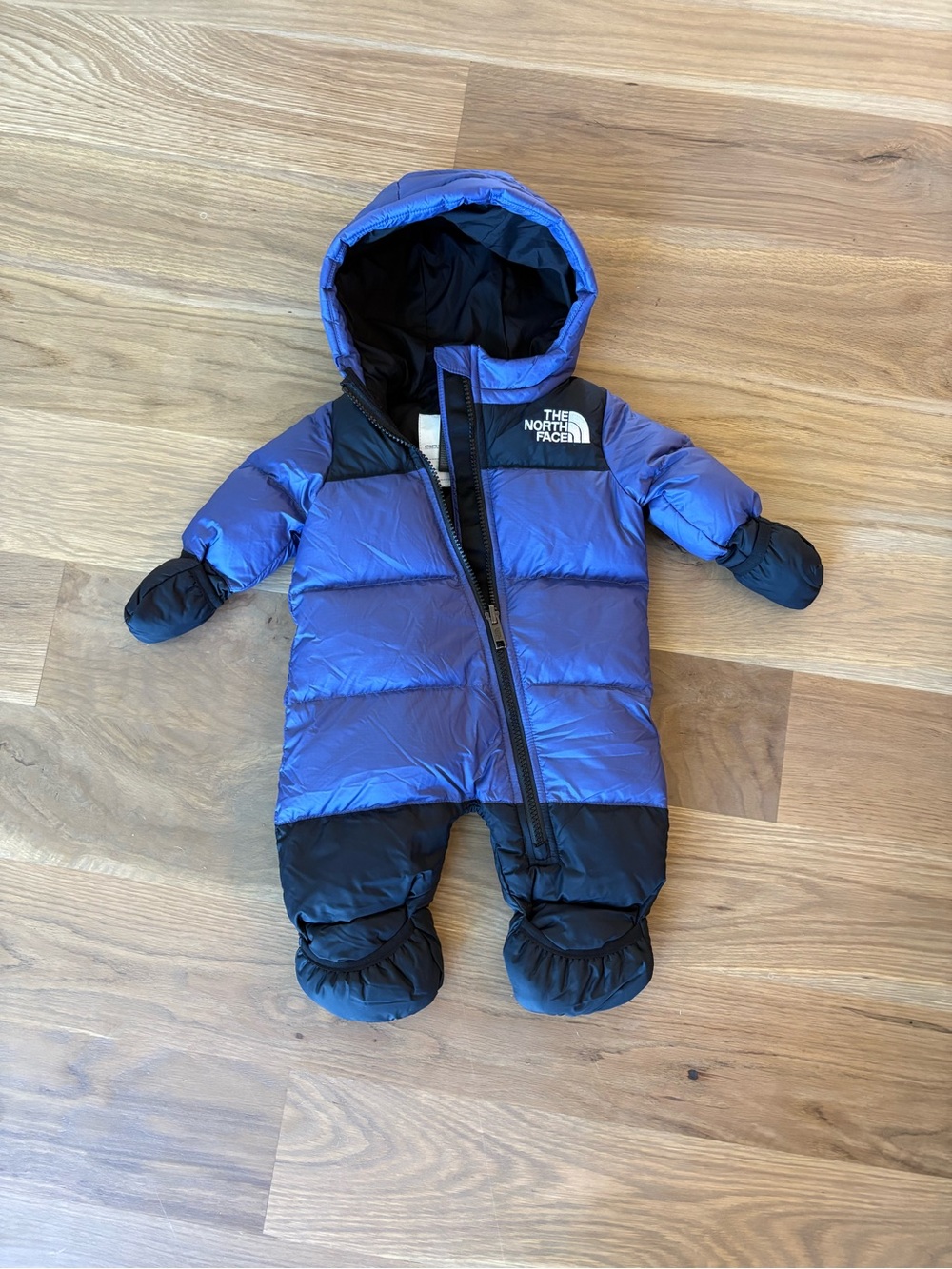 The North Face Blue & Black Infant Retro One Piece